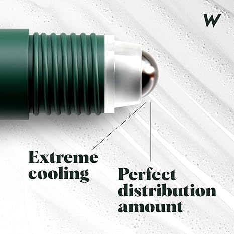 Wolf Project Under Eye Roller - Korean Beauty, with Caffeine, Vitamin C and Peptides - Energizing Serum for Dark Circles and Puffiness, Fine Lines, Wrinkles